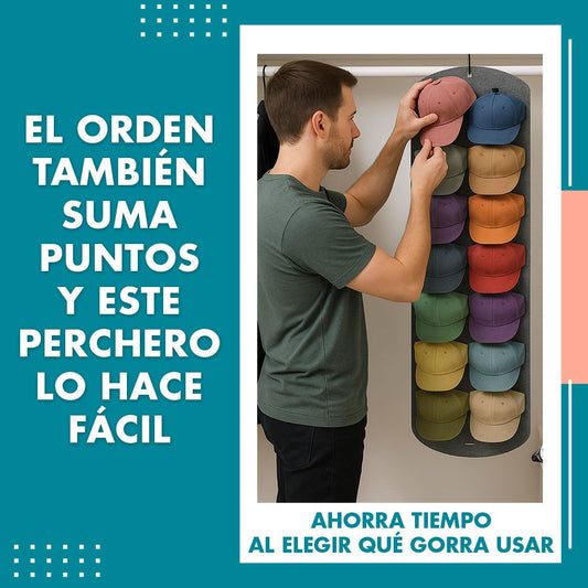 Organizador De Gorras Perchero 14 Puesto